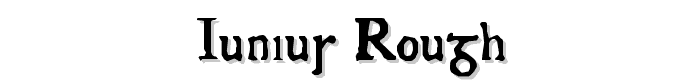 Junius Rough font